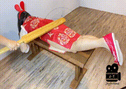 兔裝杖刑：殺威棒